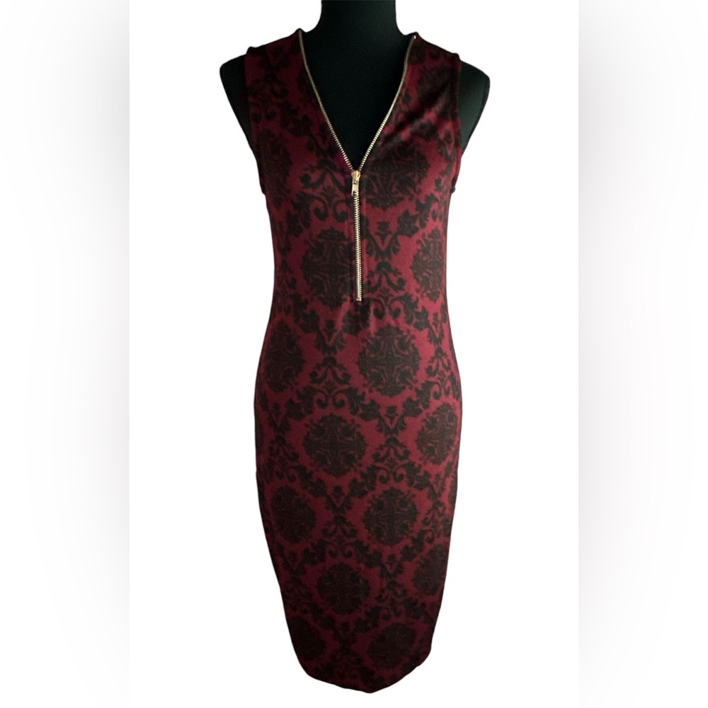 Large black and red dress